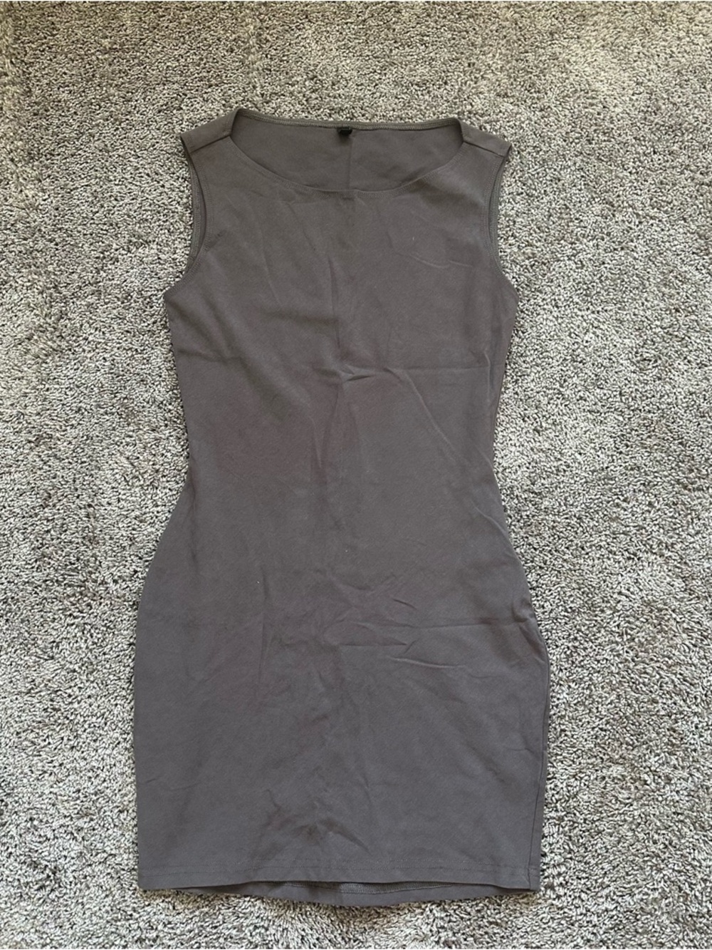 Dolls Kill Sleeveless Bodycon Dress in Charcoal